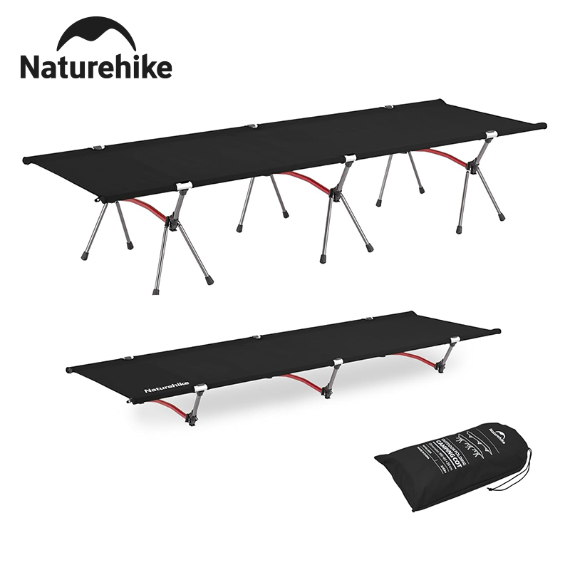 Ultralight Ground Sheet - Naturehike折りたたみ式キャンプコット高さ調節可能超軽量バックパッキングコットポータブル屋外旅行キャンプベッドテントベッド
