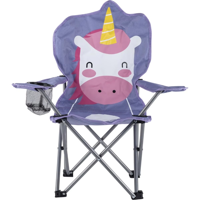 Travel Outdoor Camping Youtube - YTYIN アウトドア旅行用漫画柄オックスフォード生地軽量スチールチューブ子供用ポータブル折りたたみキャンプチェア