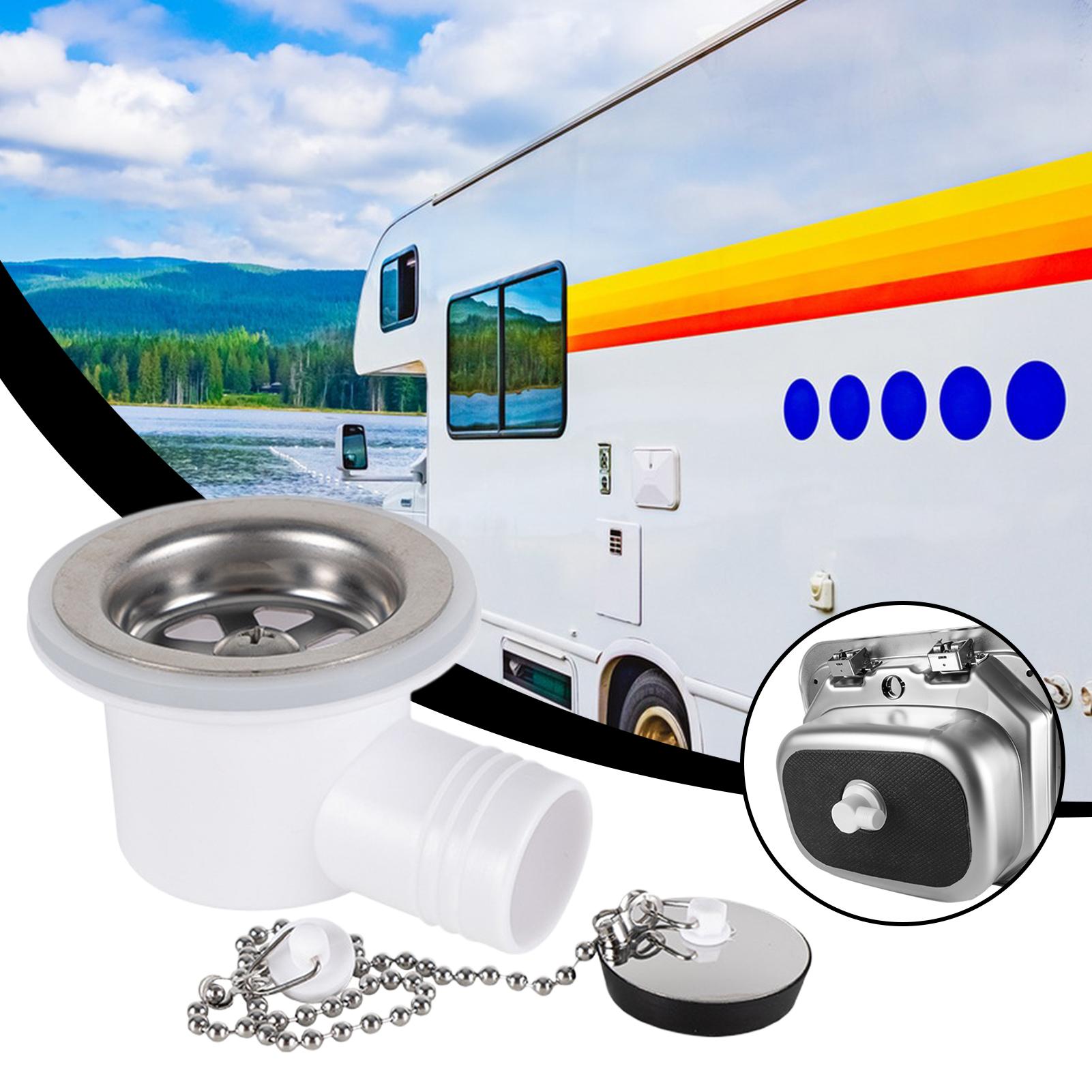 Outdoor Camping Kitchen With Sink - 排水ストレーナー ステンレス鋼製交換用シンク排水栓 キャンピングカー RV ボート キッチン