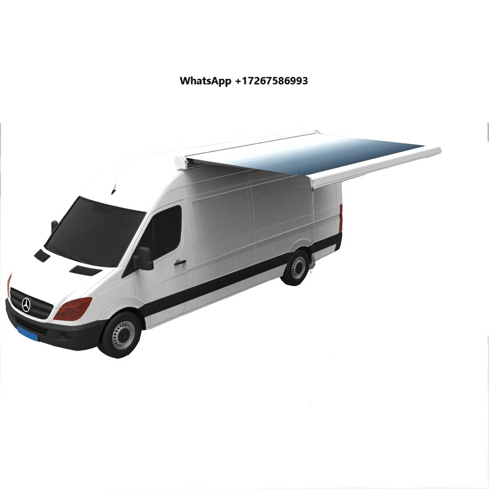 Outdoor Camping Awning - 頑丈なフレームのフルカセット式キャンピングカー屋外日よけモーターホーム車ルーフオーニング