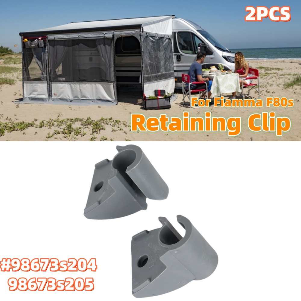 Outdoor Camping Awning - RV オーニング左右ハンドル脚固定クリップ 98673s204 98673s205 フィアマ F80s