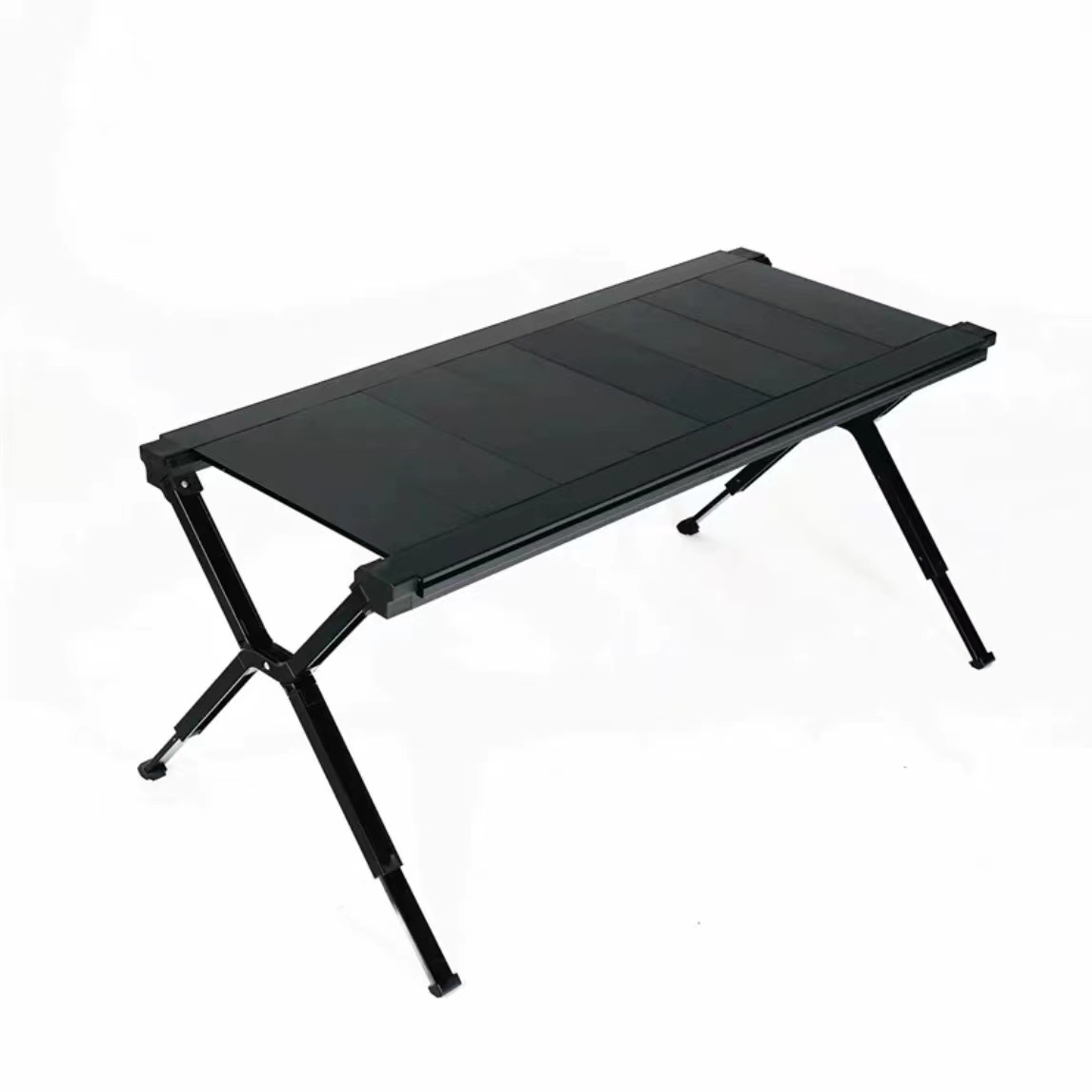 Outdoor Camping Kitchen Setup - モダンなポータブルアルミ合金製折りたたみ式ロールアップ屋外ガーデンテーブルチェアセット（キャンプ、バーベキュー、ピクニック、ダイニング、キッチン、ジム用）