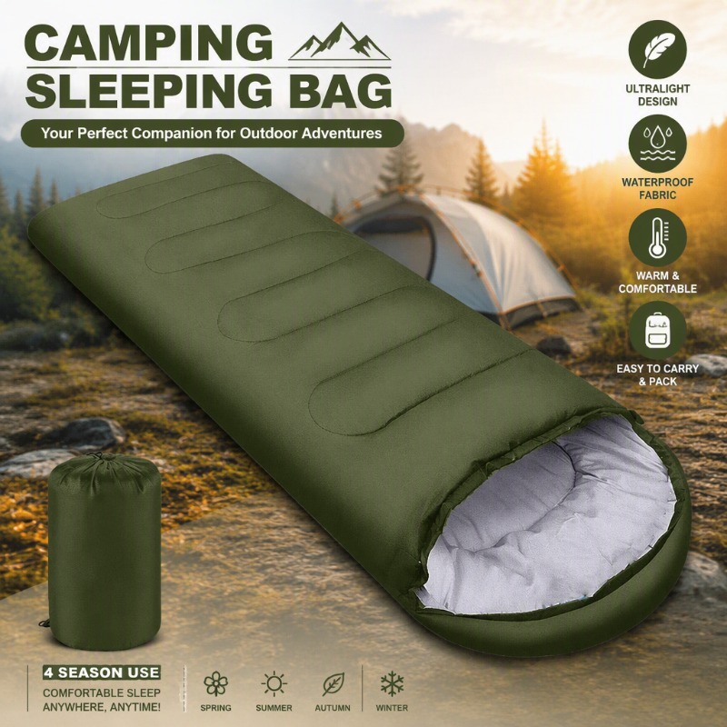 Ultralight Ground Sheet - 1 個 4 季節超軽量防水キャンプ寝袋暖かい封筒バックパッキング寝袋ハイキング旅行アウトドア用