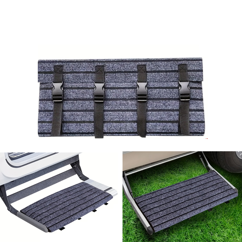 Outdoor Camping Rugs - 屋外キャラバンステップドアマットRVステップ階段カーペットヘビーデューティー滑り止め交換用モーターホームアクセサリー旅行キャンプ用