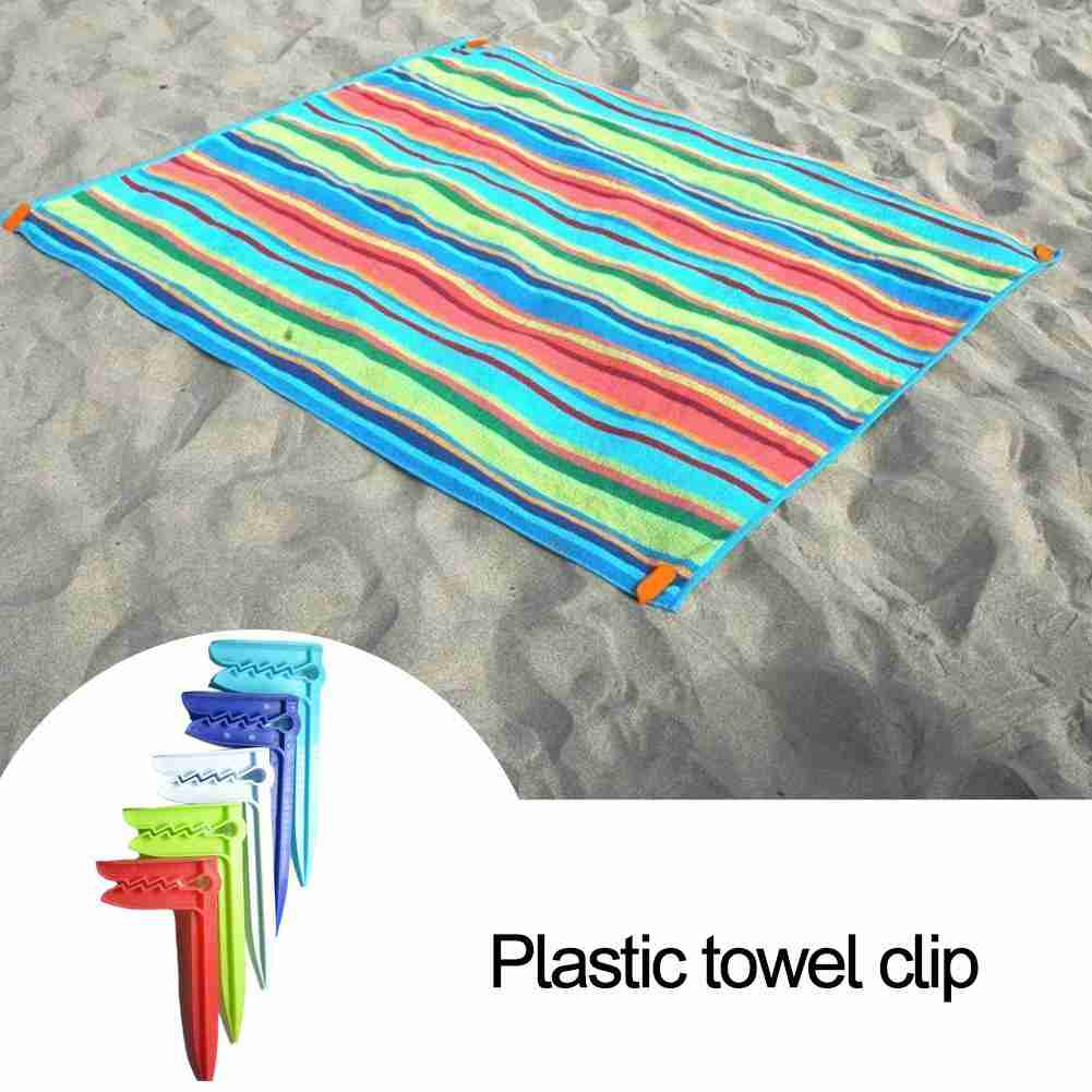 Outdoor Camping Rugs - ビーチタオル用キャンプマット,屋外衣類,シートホルダー,クリップ,10個