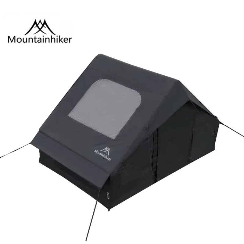 Outdoor Camping Inflatable Tent - MOUNTAINHIKER ブラック/カーキ オックスフォード布屋根付きインフレータブルテント ポータブル星空観測アウトドアキャンプテント 自走ツアー用