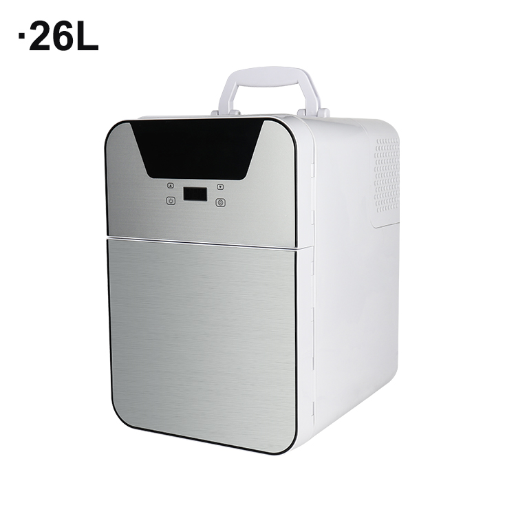 Outdoor Camp - 26L大容量ポータブルドリンクバー冷蔵庫 ミニコンプレッサー式冷蔵庫 デジタルディスプレイ搭載 アウトドア旅行キャンプ用