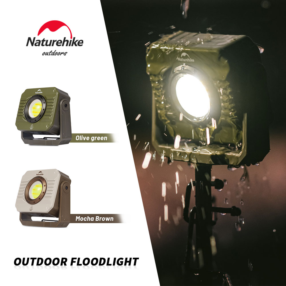 Outdoor Camping Cot - Naturehike キャンプライト屋外投光器 LED ワークライト防水充電式ポータブル磁気テントランプ 48 時間耐久性