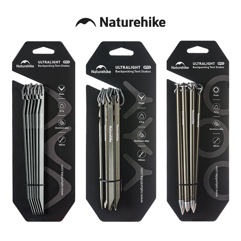 Outdoor Camping Cot - Naturehike テントネイル 7075 アルミ合金ペグテントステーク超軽量バックパッキングテントネイル屋外キャンプハイキング用品
