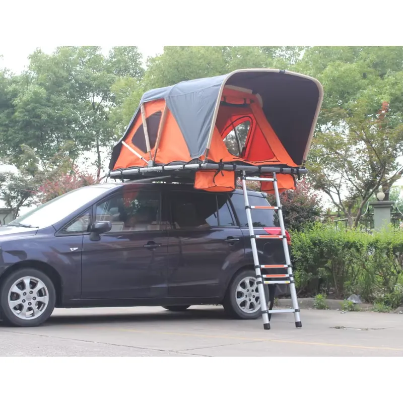 2人用防水キャンバスルーフトップテント（グラスファイバーポー - Outdoor Camp のレビューと価格