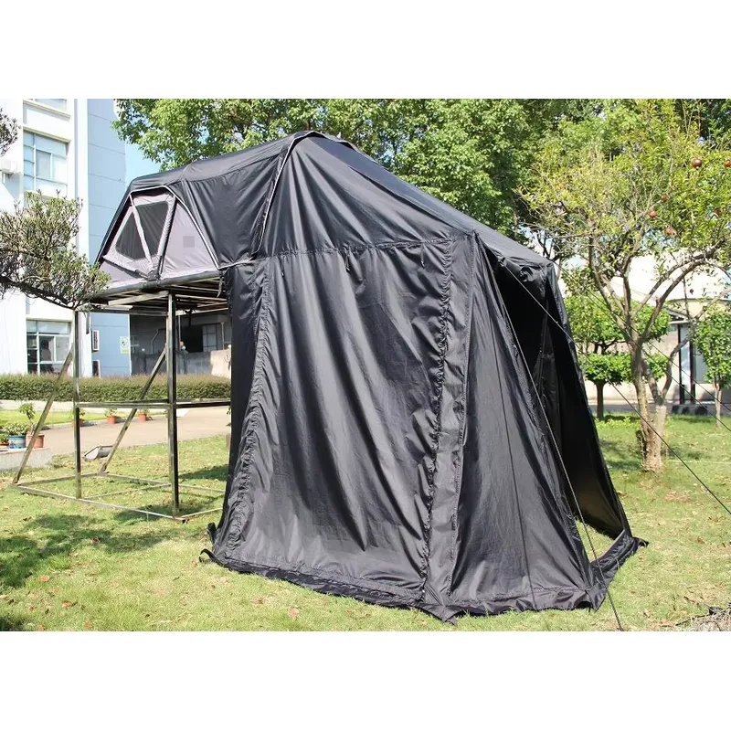 2人用防水キャンバスルーフトップテント（グラスファイバーポー - Outdoor Camp のレビューと価格