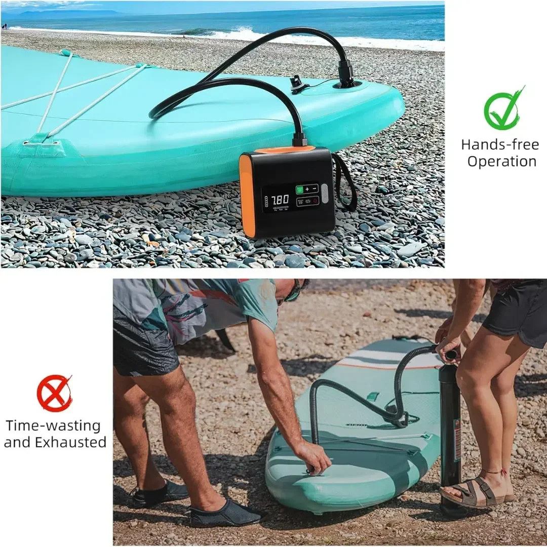 ポータブル屋外キャンプ用エアポンプ SUPエアポンプ 22P - Outdoor Camping Inflatable Tent のレビューと価格