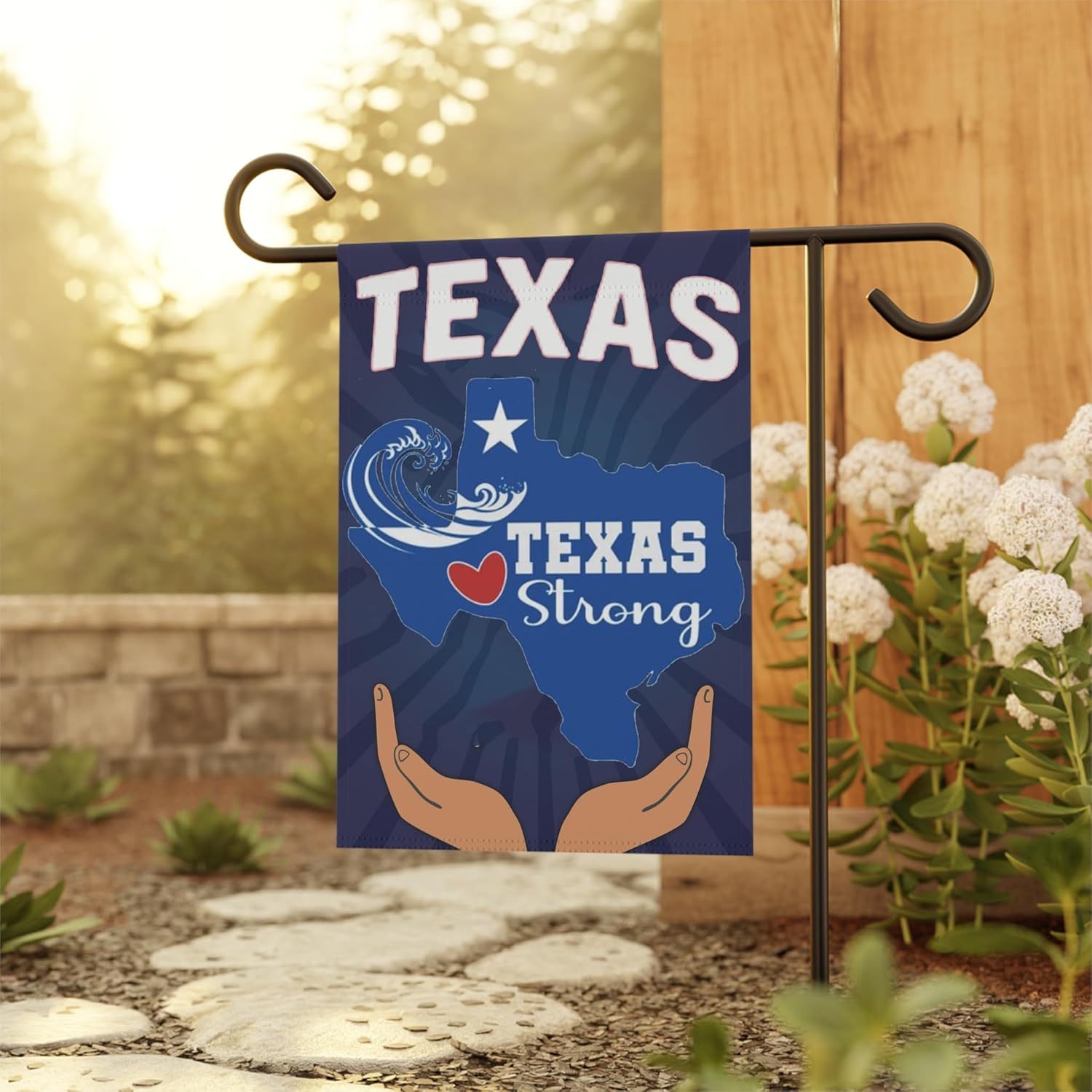 テキサス・ストロング・ガーデンフラッグ、テキサス旗の屋外装飾 - Outdoor Camping In Texas のレビューと価格