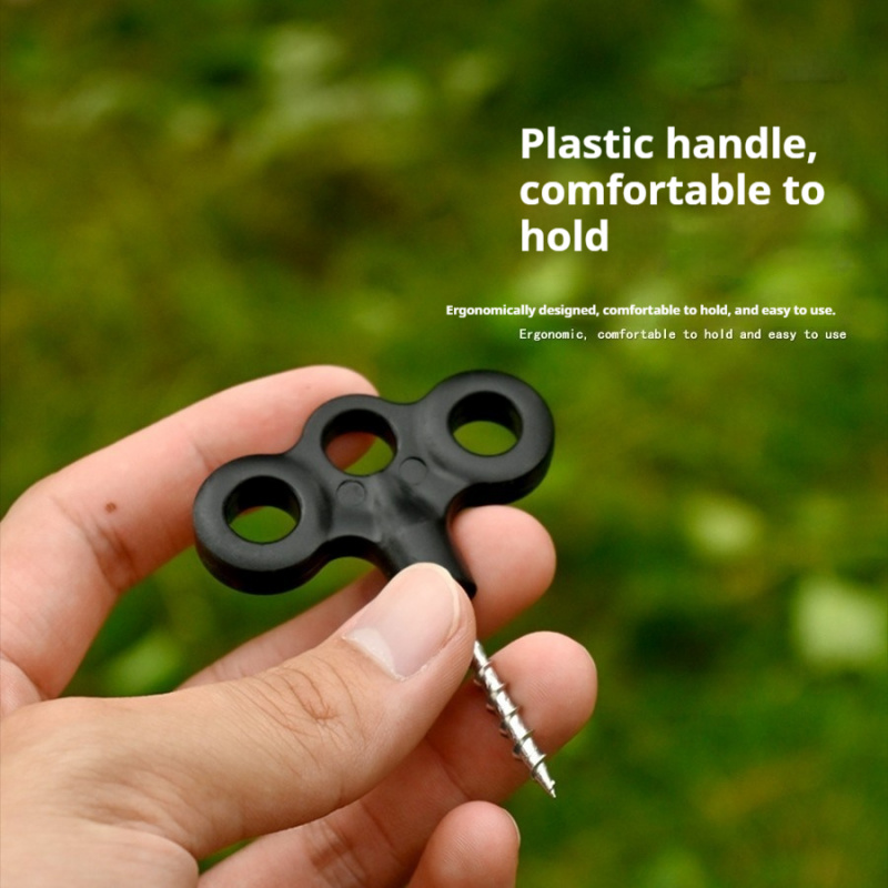 3穴デッキスクリューテントネイル、屋外キャンプ用キャノピーオ - Outdoor Camping Decke のレビューと価格
