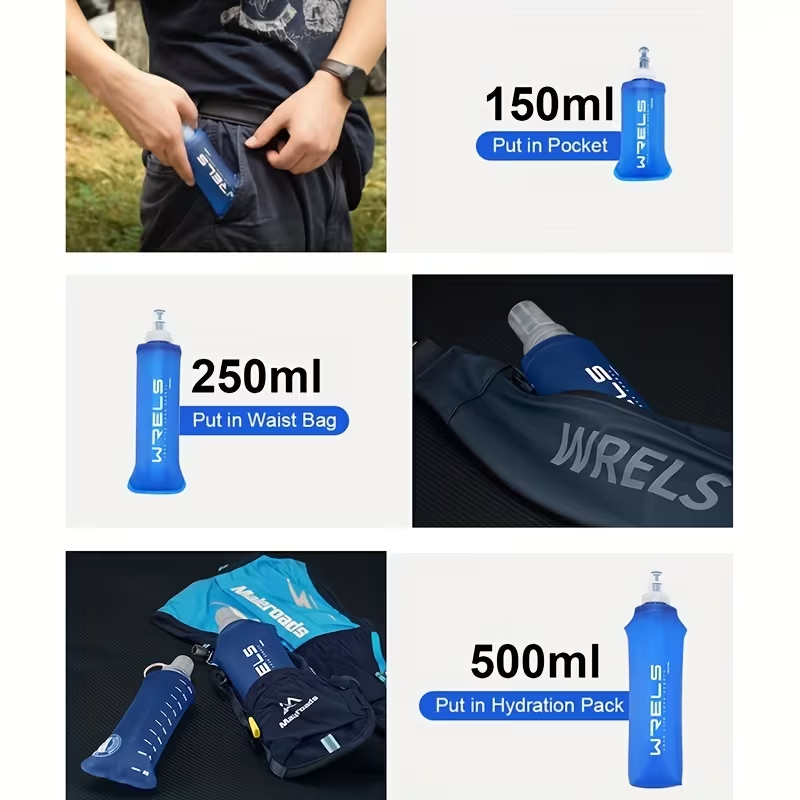 WRELS ポータブルスポーツソフトフラスク BPAフリー  - Collapsible Water Bottle のレビューと価格
