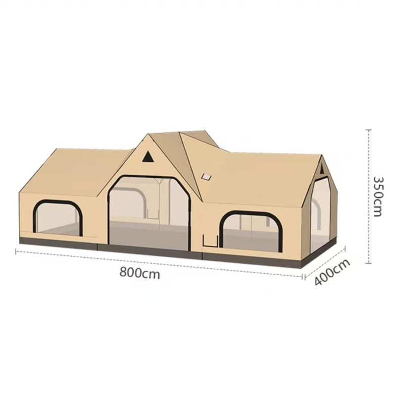 32.0平方メートルのクイック設営屋外キャンプ用2部屋1ホー - Outdoor Camping Inflatable Tent のレビューと価格