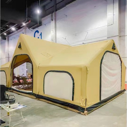 32.0平方メートルのクイック設営屋外キャンプ用2部屋1ホー - Outdoor Camping Inflatable Tent のレビューと価格