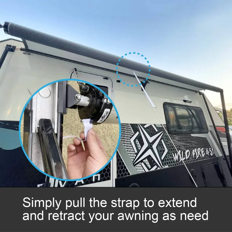 Awnlux手動操作式経済的なキャンプ・キャラバン用屋外オー - Outdoor Camping Awning のレビューと価格