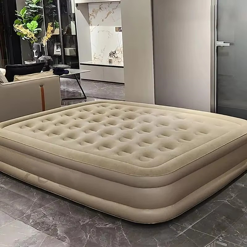 インフレータブルPVCスリーピングマットレス,豪華な2人用キ - Outdoor Camping Cot のレビューと価格