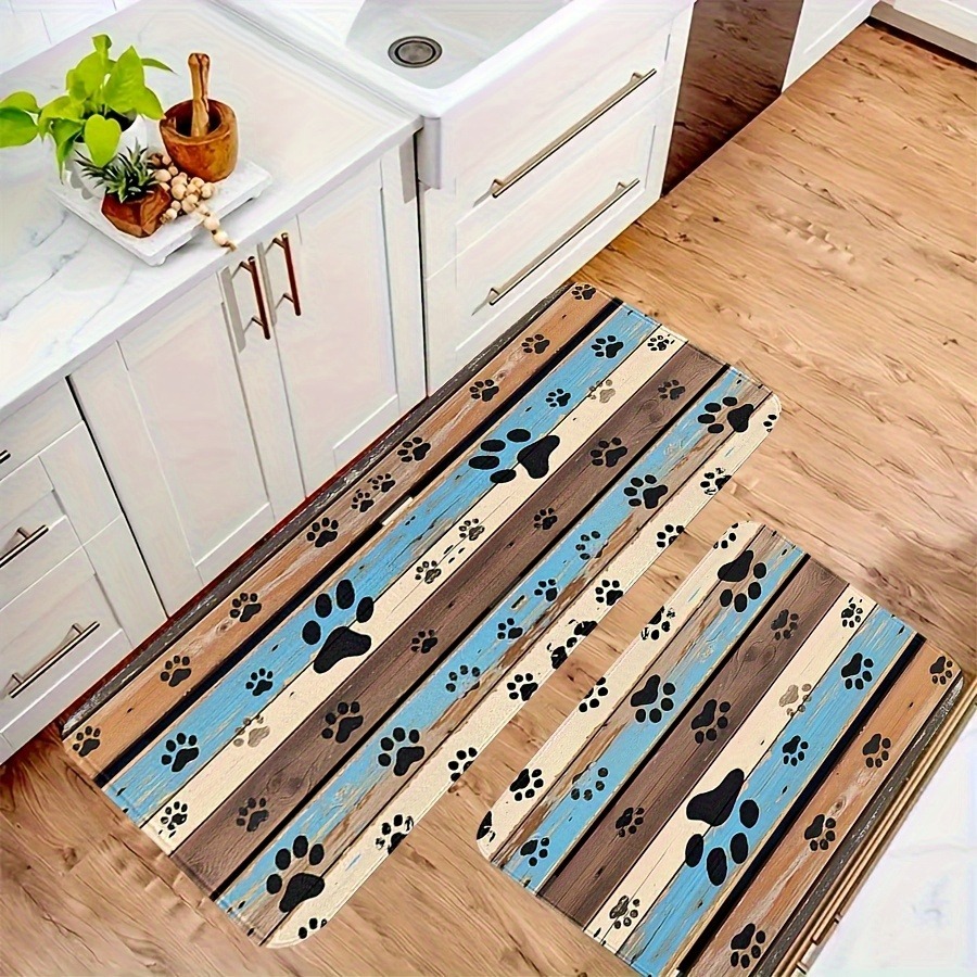 1枚入り 肉球柄 キッチンマット 滑り止め ドアマット ポッ - Outdoor Camping Kitchen With Sink のレビューと価格