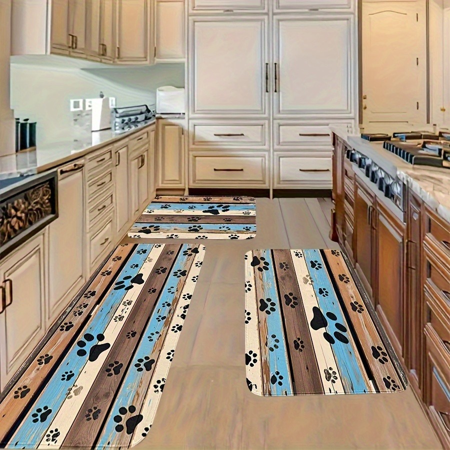1枚入り 肉球柄 キッチンマット 滑り止め ドアマット ポッ - Outdoor Camping Kitchen With Sink のレビューと価格