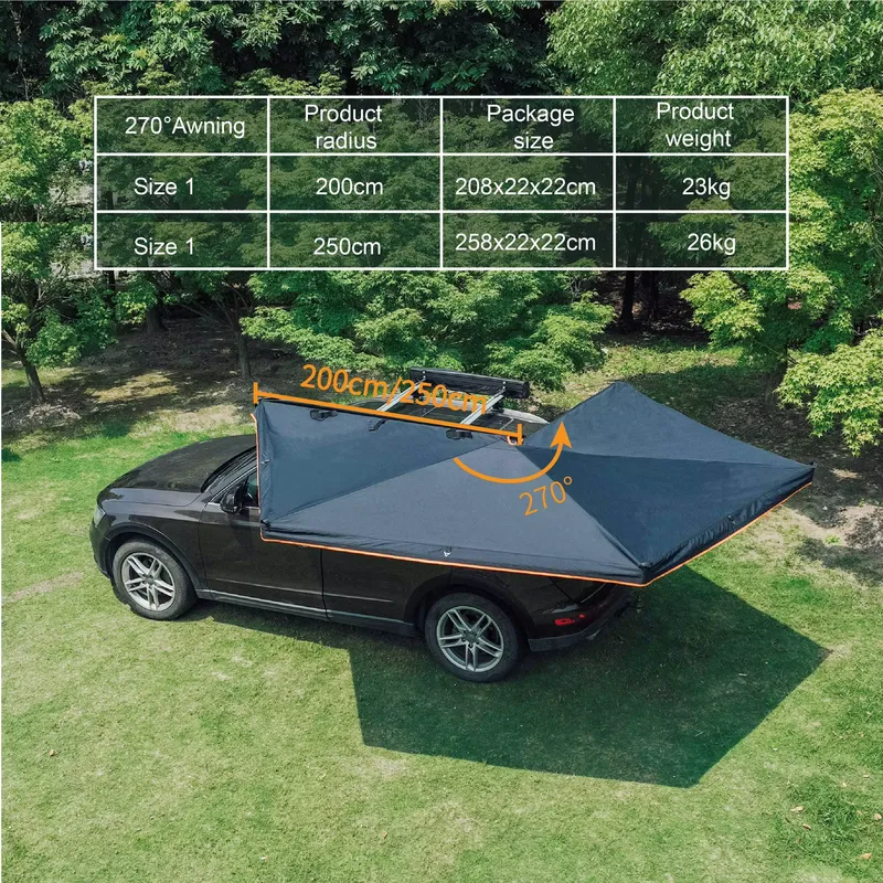 Awnluxヘビーデューティー4x4 Foxwing 270 - Outdoor Camp のレビューと価格