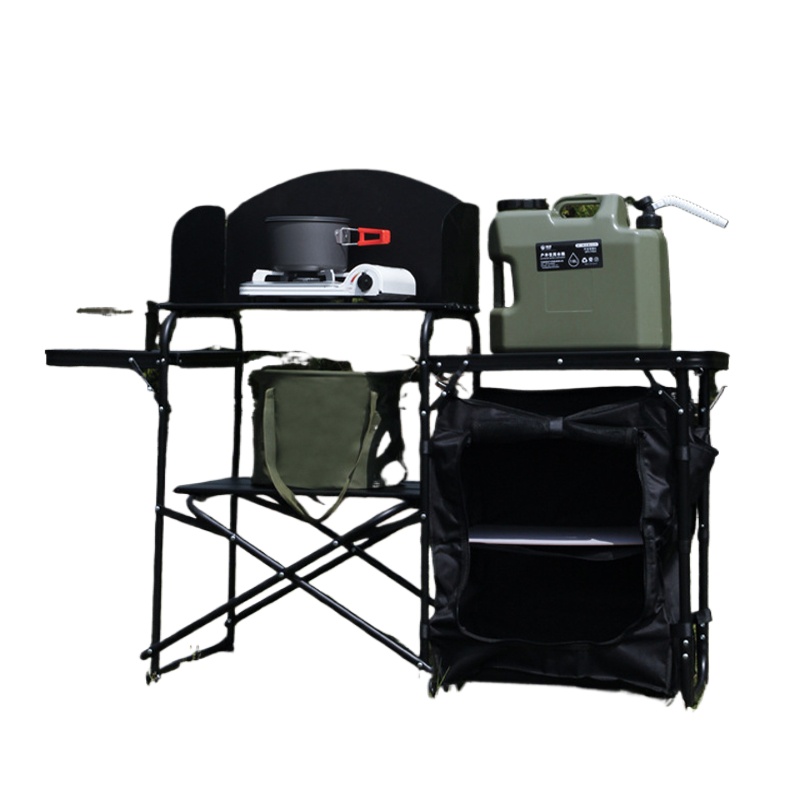 折りたたみ式ポータブル屋外ストーブテーブルキャンプキッチンセ - Outdoor Camping Kitchen Setup のレビューと価格