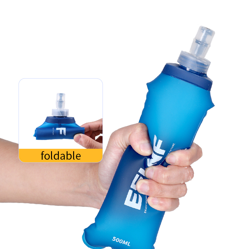 500ml折りたたみ式ウォーターボトル ソフトフラスク BP - Collapsible Water Bottle のレビューと価格