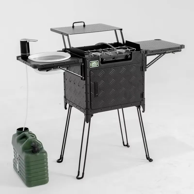 デラックスファミリーキャンプキッチンセットアップ デュアルス - Outdoor Camping Kitchen Setup のレビューと価格