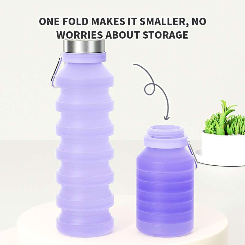 折りたたみ式ウォーターボトル シリコン製携帯用水筒、BPAフ - Collapsible Water Bottle のレビューと価格