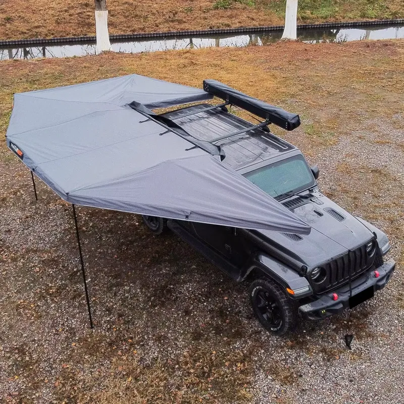 Awnlux 270度カーサイドオーニング アルミポール付き - Outdoor Camping Awning のレビューと価格