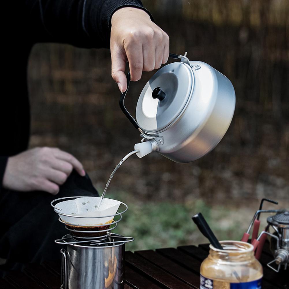 800ml 屋外ポータブルティーポットケトル 延長チューブノ - Outdoor Camping Youtube のレビューと価格