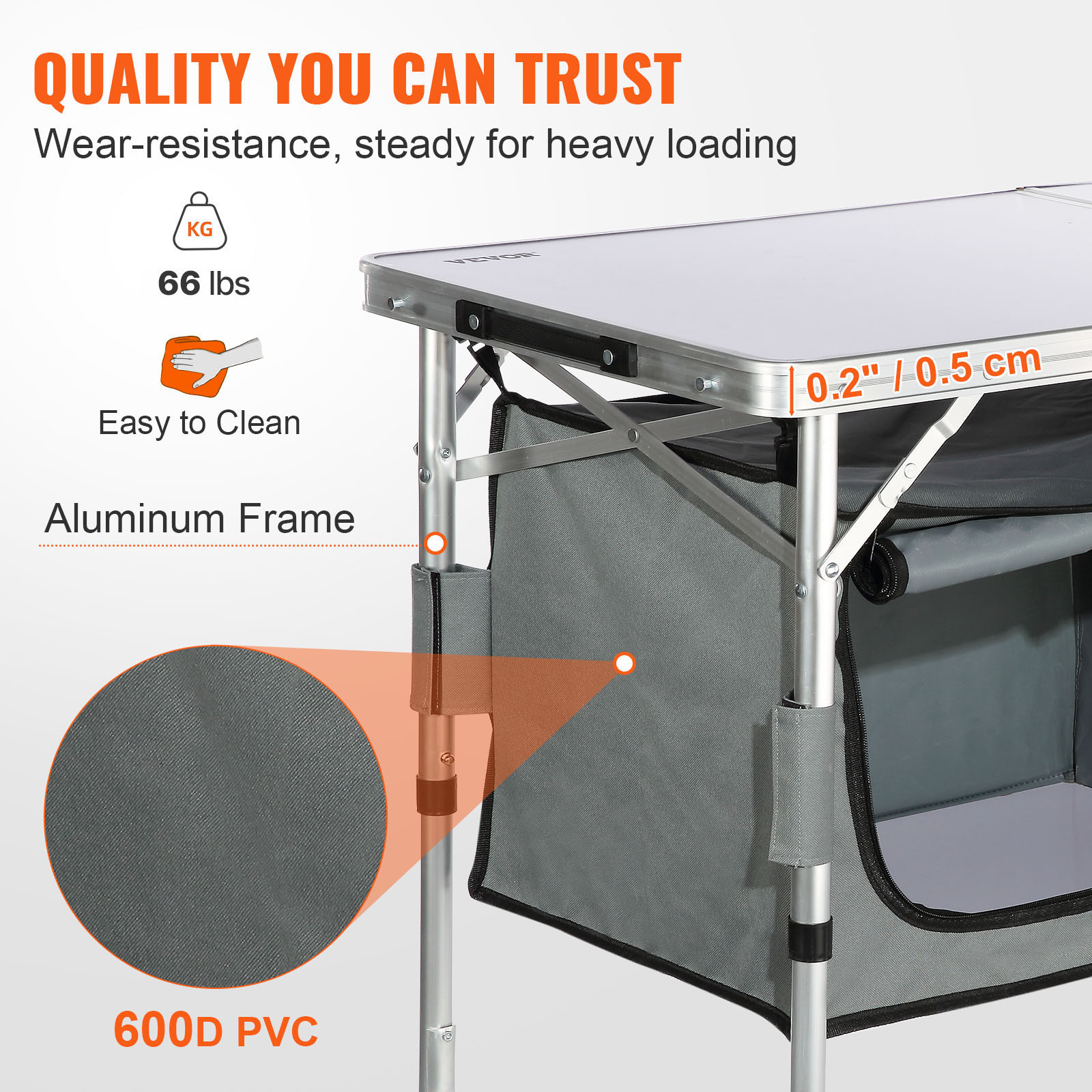 SucceBuy キャンプキッチンテーブル クイックセットア - Outdoor Camping Kitchen Setup のレビューと価格