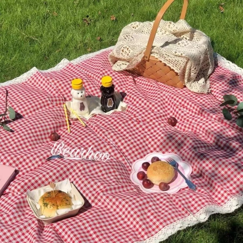1pc 屋外ピクニックマット、夏用厚手防水ビーチブランケット - Outdoor Camping Rugs のレビューと価格