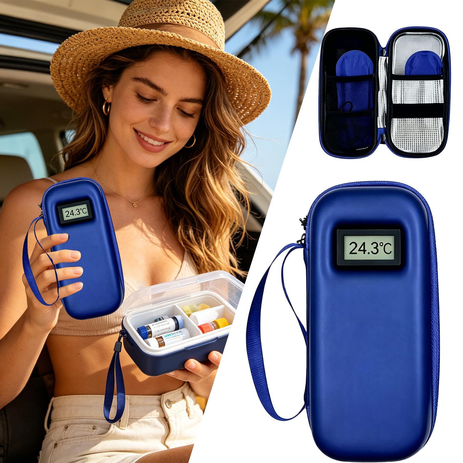 温度表示付きクーラートラベルケース 防水収納バッグ 断熱クー - Outdoor Camp のレビューと価格