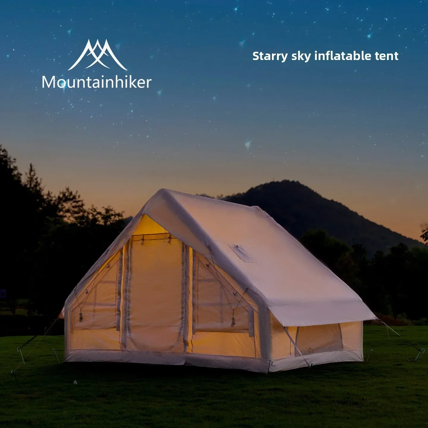 マウンテンハイカー特大インフレータブルテント 3～6人用ファ - Outdoor Camping Inflatable Tent のレビューと価格
