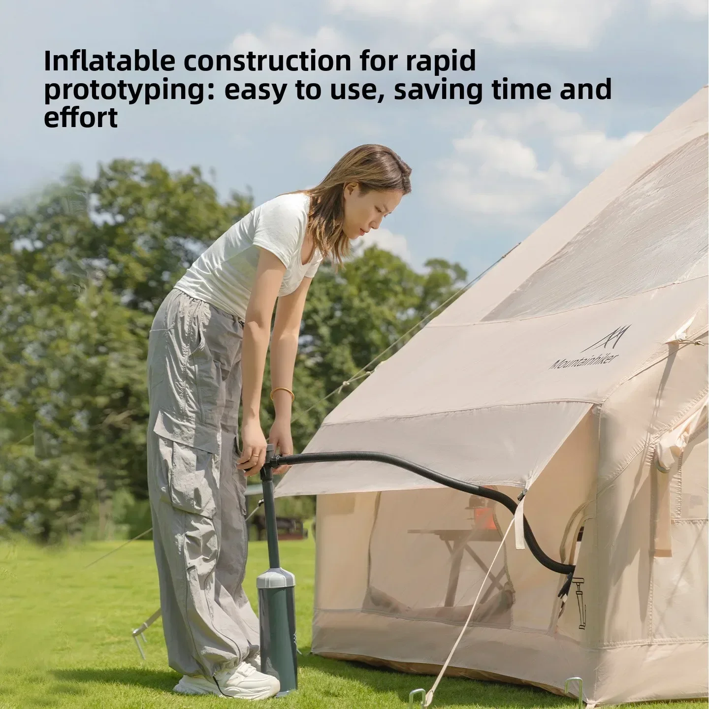 マウンテンハイカー特大インフレータブルテント 3～6人用ファ - Outdoor Camping Inflatable Tent のレビューと価格