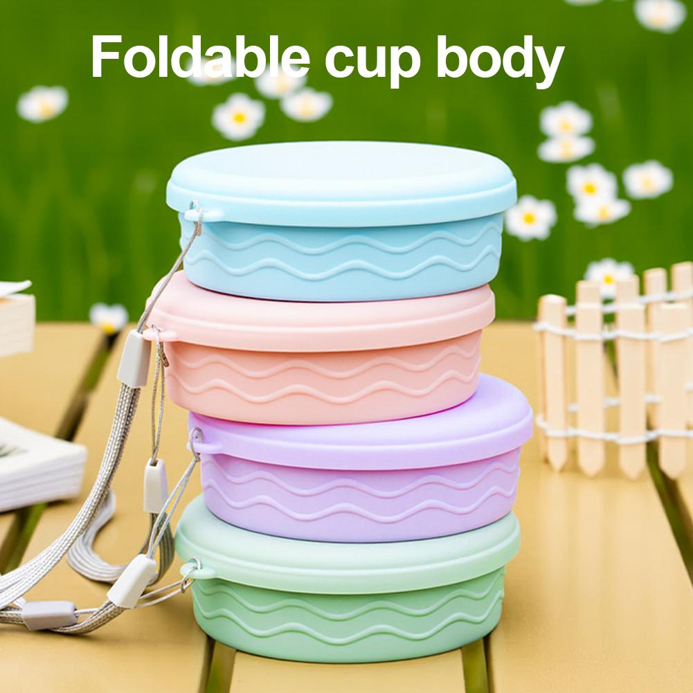 折りたたみ式シリコンカップ蓋付きポータブルトラベルマグ折りた - Collapsible Water Bottle のレビューと価格
