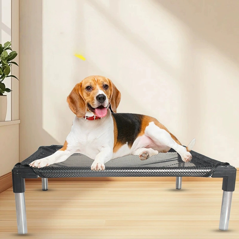 冷却高架犬用ベッド - 犬、猫、屋外用に高架、ガードレール付 - Outdoor Camping Cot のレビューと価格