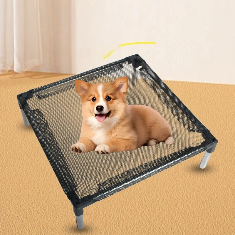 冷却高架犬用ベッド - 犬、猫、屋外用に高架、ガードレール付 - Outdoor Camping Cot のレビューと価格