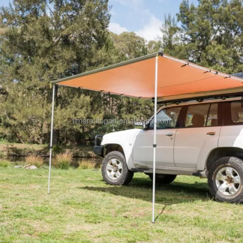 カスタムロゴ入り日よけカーオーニングサイド屋外防水キャンプキ - Outdoor Camping Awning のレビューと価格