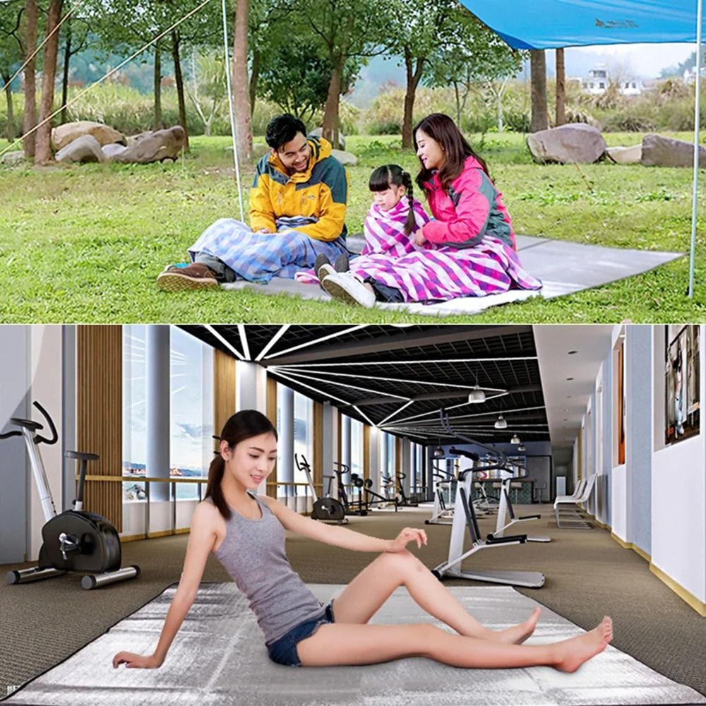 新しいサーマルキャンプマット防水超軽量断熱フォームフォイルマ - Outdoor Camping Rugs のレビューと価格