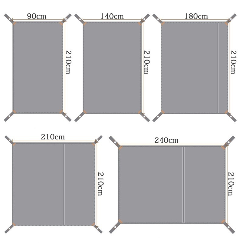 マルチサイズテントフロアタープキャンプ防水グランドシート 2 - Ultralight Ground Sheet のレビューと価格