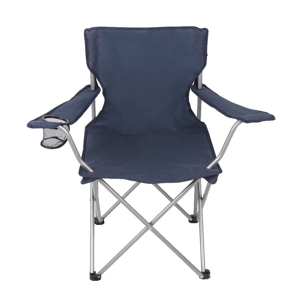 ポータブル折りたたみキャンプチェア カップホルダー付き クワ - Camping Quad のレビューと価格