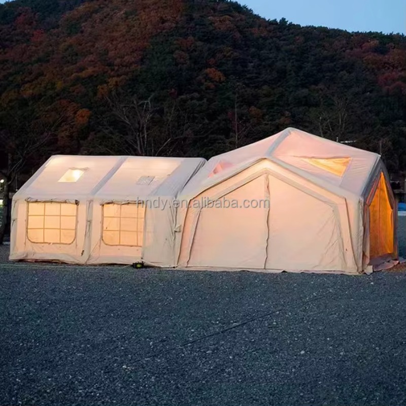 2026年大型エアキャビンテント、ファミリー向け屋外防水キャ - Outdoor Camping Inflatable Tent のレビューと価格