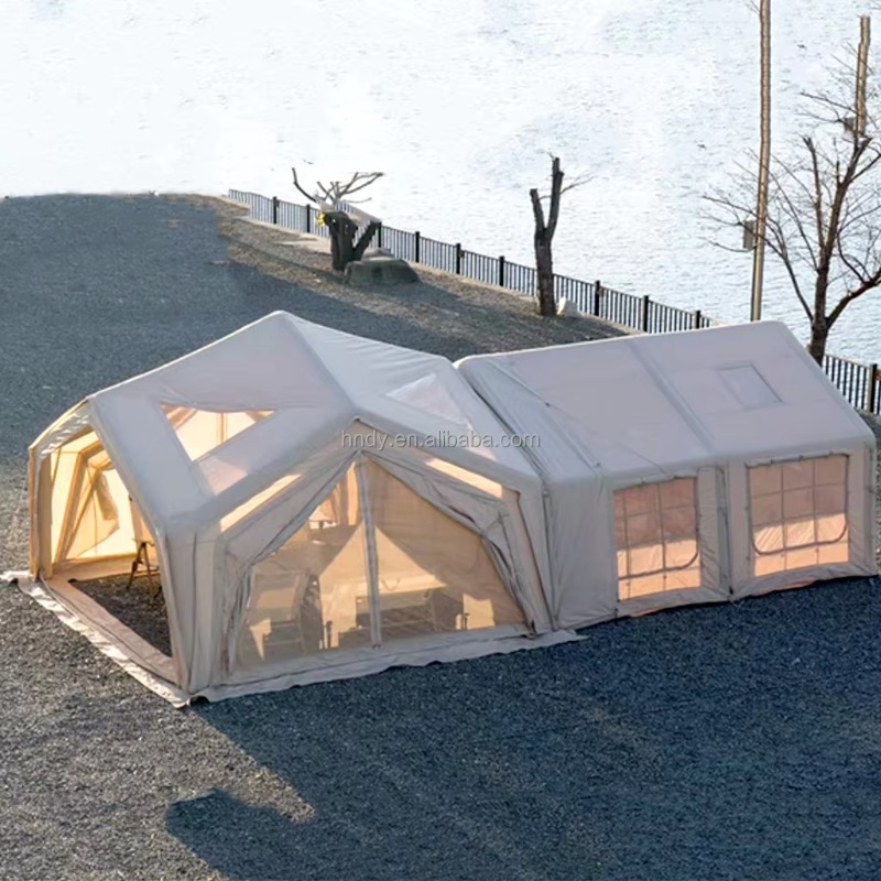 2026年大型エアキャビンテント、ファミリー向け屋外防水キャ - Outdoor Camping Inflatable Tent のレビューと価格