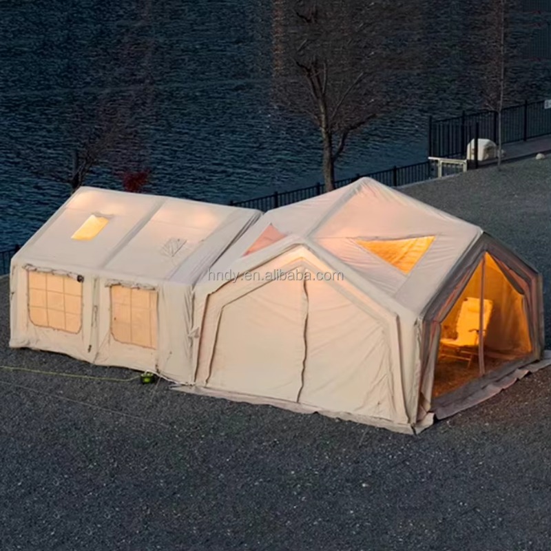 2026年大型エアキャビンテント、ファミリー向け屋外防水キャ - Outdoor Camping Inflatable Tent のレビューと価格