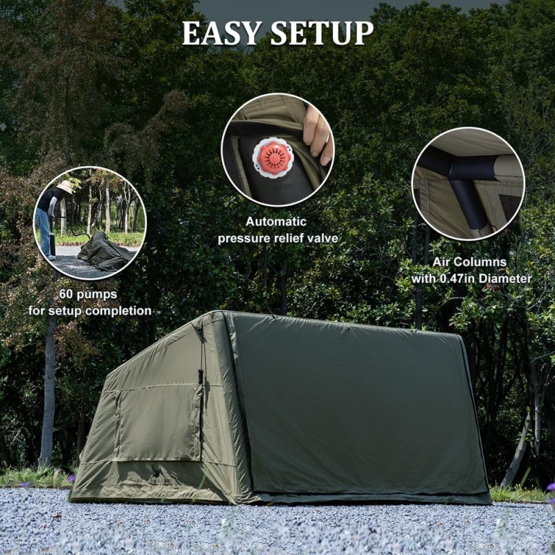 屋外自動膨張式キャンプテント キャンプパーティー 四季対応  - Outdoor Camping Inflatable Tent のレビューと価格