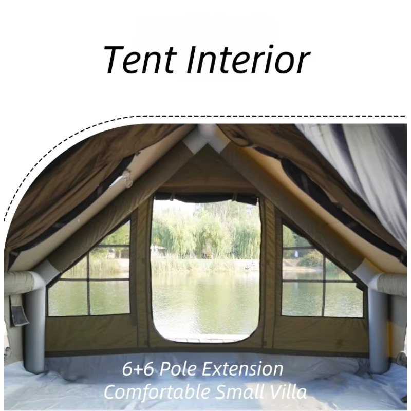 屋外キャンプ用インフレータブルテント 6+6平方フィート 高 - Outdoor Camping Inflatable Tent のレビューと価格