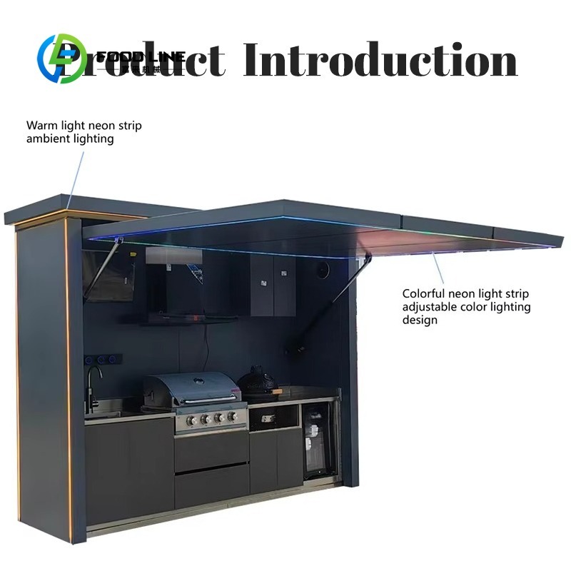 カスタマイズ可能なポータブル屋外キッチンカート（ホイールとシ - Outdoor Camping Kitchen With Sink のレビューと価格
